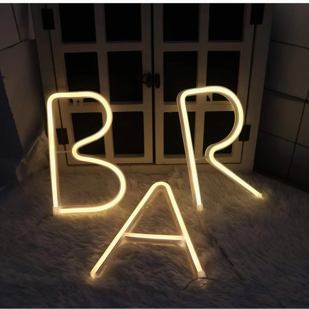 LED bar letters